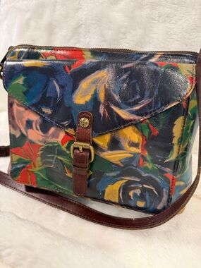 Patricia Nash Floral Leather Crossbody Bag – Vintage Style